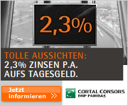 Cortal Consors 2,30% Zinsen aufs Tagesgeld